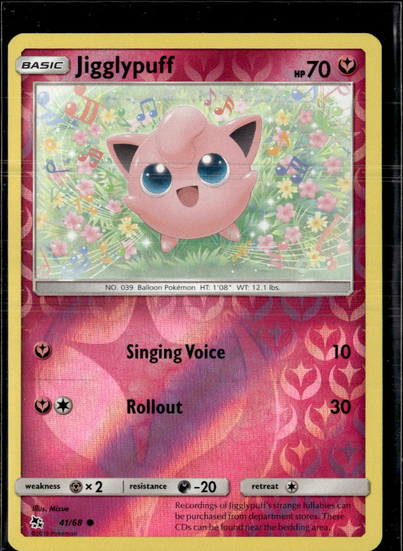 Pokemon Jigglypuff 41/68 Hidden Fates Reverse Holo Common  2 Card Lot