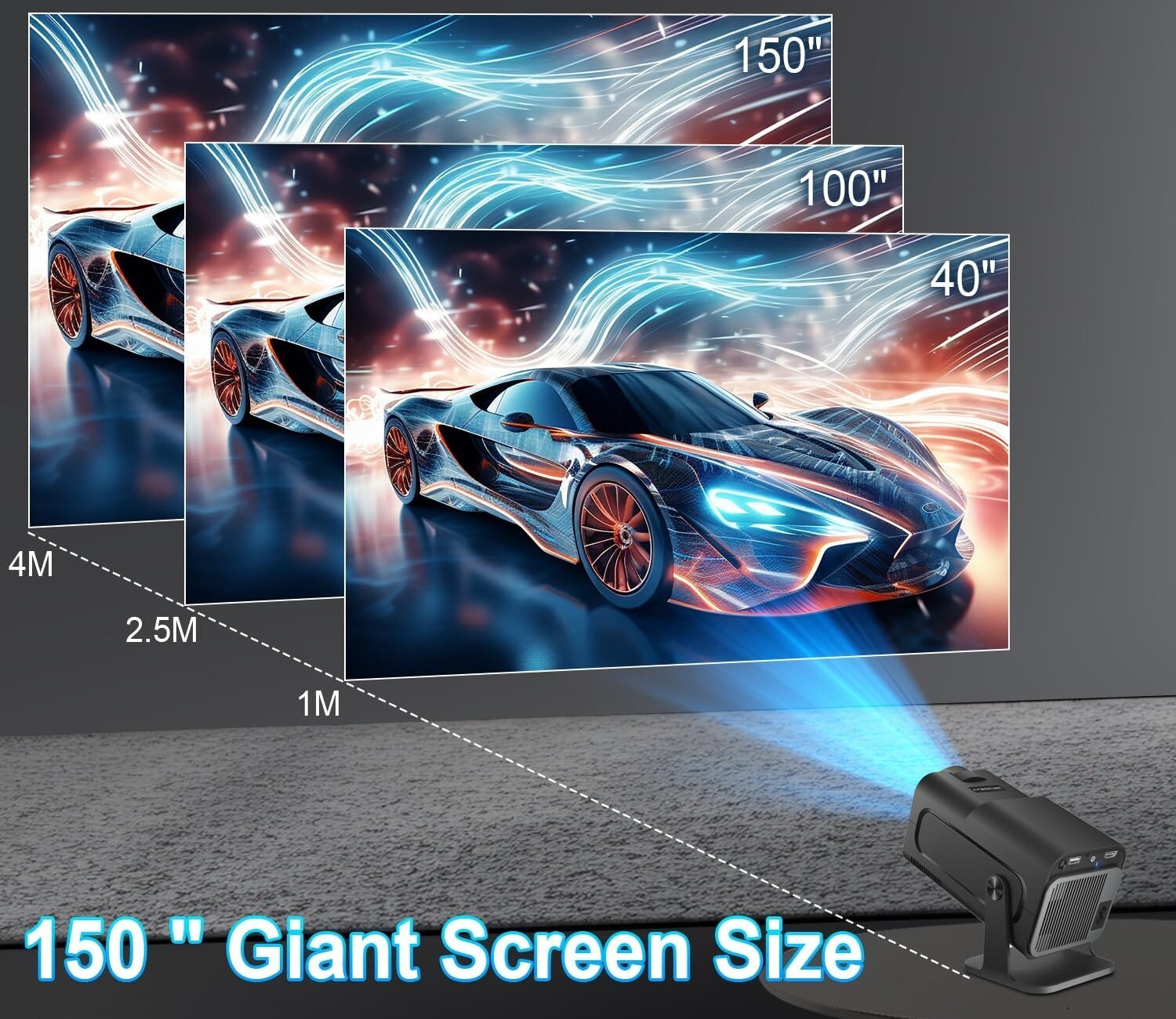 Proiettore Tascabile Tranike 1080P: Cinema Portatile per Outdoor - 3