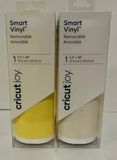 Lot Of 2 Cricut Joy Smart Vinyl Yellow/Cream
