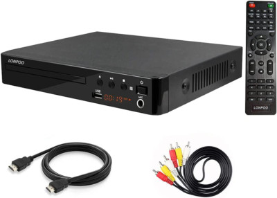 LP-099 DVD Player for TV, Region-Free DVD Player CD Player with HDMI Connection 