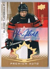 2021-22 UPPER DECK TEAM CANADA WOMEN PATCH AUTO BLAYRE TURNBULL 064/199 #58