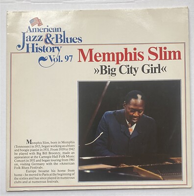 Memphis Slim Big City Girl American Jazz & Blues History Vol. 97 European LP