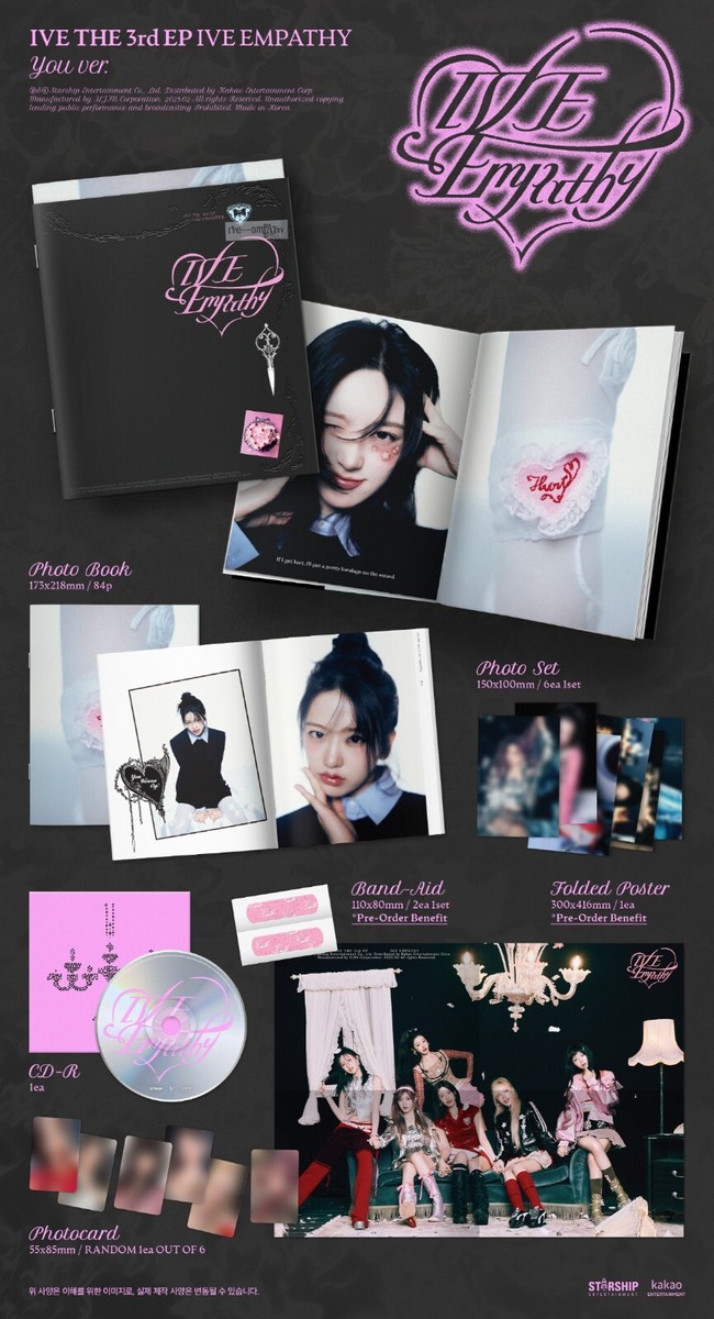 IVE - IVE EMPATHY 3rd EP Album+Extra Photocards Set | eBay