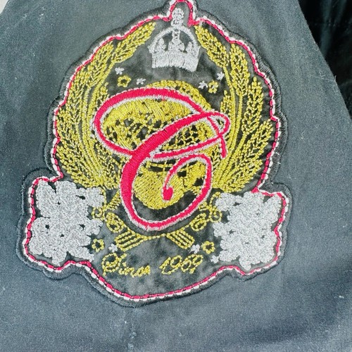 Coogi Shirt Mens XXL Black Embroidered Spell Out Hip Hop Y2K Skater Streetwear - Picture 3 of 18