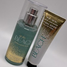 Bath and Body Works At the Beach Fragrance Mist and Shea Butter Hand Cream NEW