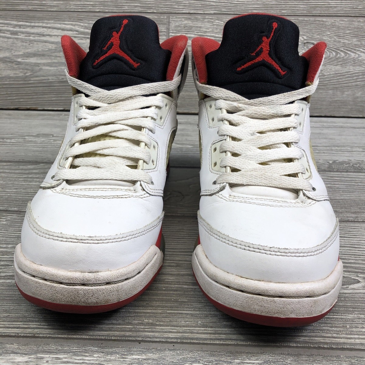 Nike Air Jordan 5 Retro GS Youth 4.5Y White Red Black 440888