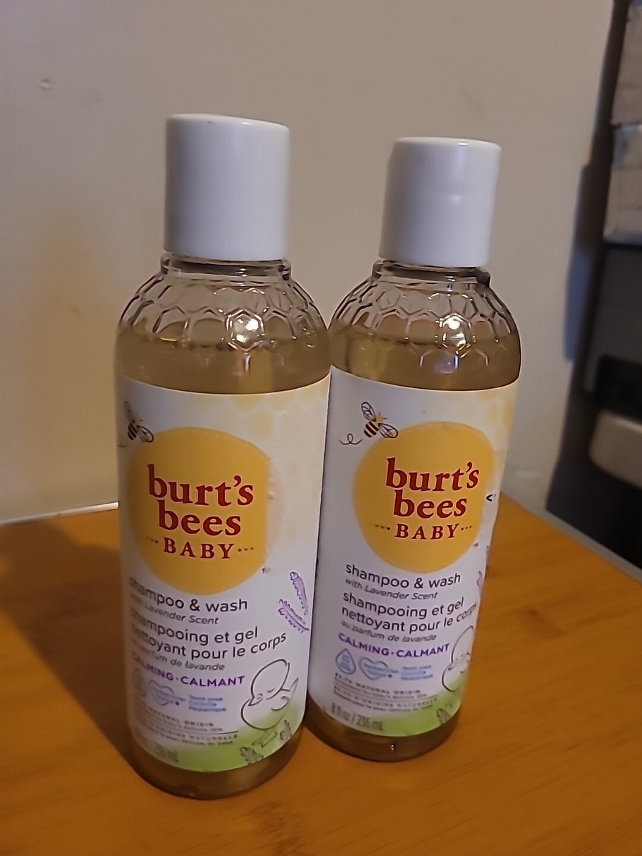 2x Burt's Bees Lavender Baby Shampoo Wash Calming Lavender Scent 8oz
