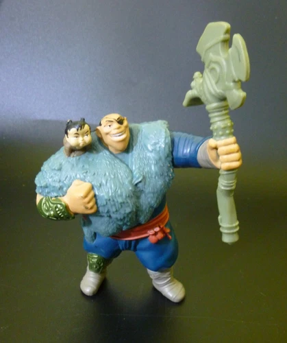 4" Tong Raya and The Last Dragon ~ Disney Action Figure Toy ~ Push Button Axe