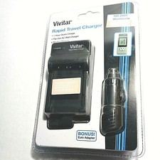 Vivitar Rapid Travel Charger 100-240V QC-901 Compatible Olympus, Nikon Sony