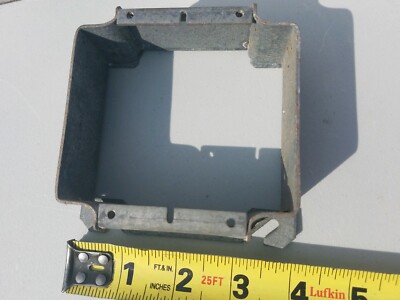 3 RACO 795 1-1/2'' raised welded 2 gang 15.5 cu In 4 Square Galvanized Mud Ring