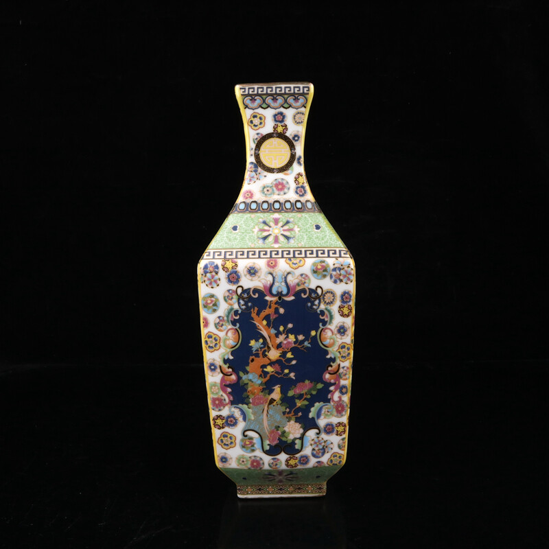 Old Chinese porcelain Enamel color Hand Painted flowers bird