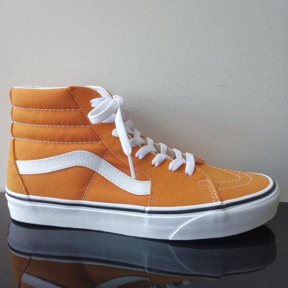 VANS SUEDE ORANGE（デッドストック）US8.5 Vans Women's Sk8-Hi Suede / Canvas Sneaker in Amazing Desert Sun