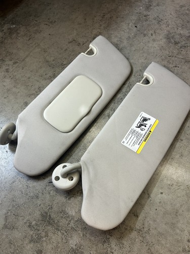 Sun Visor Set 08-16 Dodge Grand Caravan Chrysler Town Country Homelink Gray OEM - Picture 2 of 12