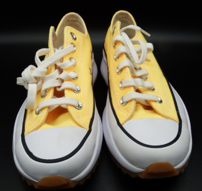 Converse Run Star Hike Ox 170778C Citron Pulse White Low Black Boot Brt sz 4.5