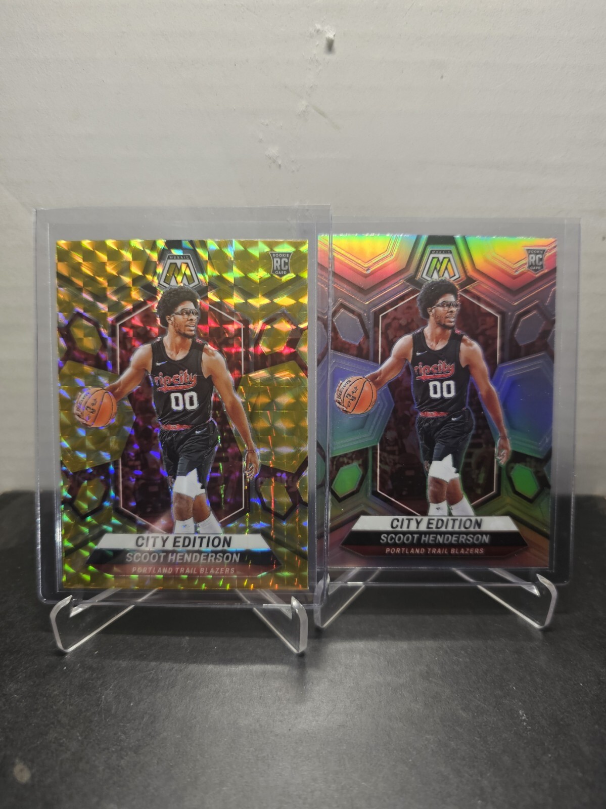 SCOOT HENDERSON 2023-24 Mosaic 🏀 CITY EDITION YELLOW REACTIVE & SILVER RC #275