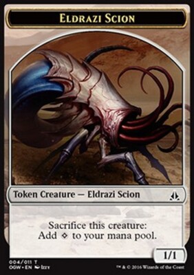 MRM FR/VF Token - Jeton Eldrazi et scion 1/1 MTG magic OGW | eBay