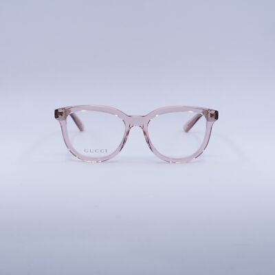 小物 GUCCI Sunglasses Pink Clear Frame GGLogo NEW Gucci GG1687O 003 Transparent Pink 52mm Eyeglasses | eBay