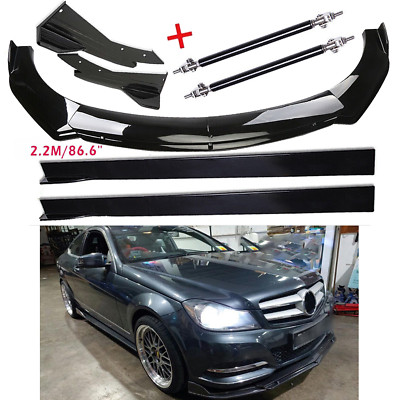 Front Bumper Spoiler Diffuser Side Skirt Splitter Rear For Bens Body Kits A