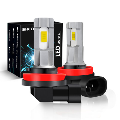 2x H8 H11 H16 LED Fog Driving Light Bulbs High Power  Lamp 6000K Super White