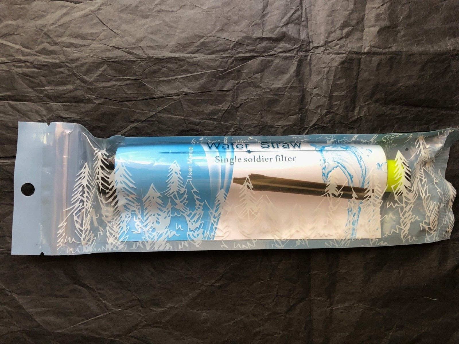 New Sealed LOGEST Portable Water Filter Straws EMERGENCY  OUTDOOR  BACKPACKING