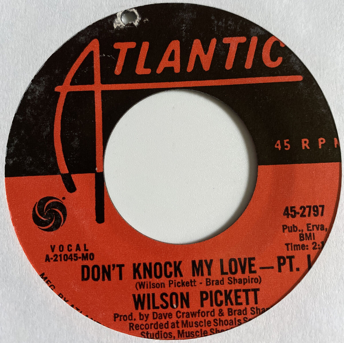 Wilson Pickett 45 Don't Knock My Love pt 1 / pt 2 r&b soul EX bb