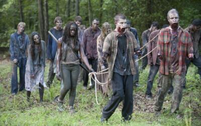 The Walking Dead Scene 13'' x 19'' Action Figure Backdrop Photo Poster 