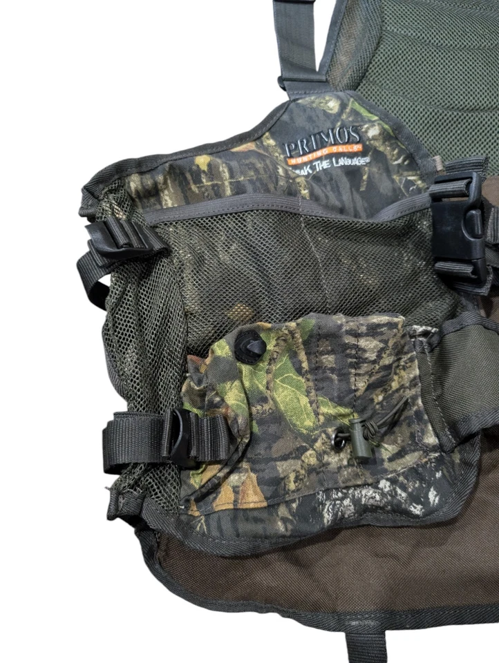 Primos Speak The Language Men’s Mossy Oak Brush Camo Shooting Hunting Vest Seat - Image 4 of 4