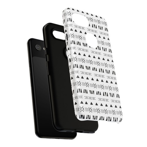 Black and White Southwestern Aztec Pattern Google Pixel Tough Cases - 第 107/131 張圖片