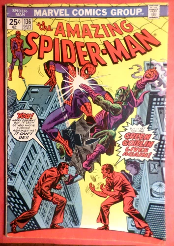Amazing Spider-man  136 137 Bronze Age 1st Green Goblin II  H. Osborn  1974 VG+