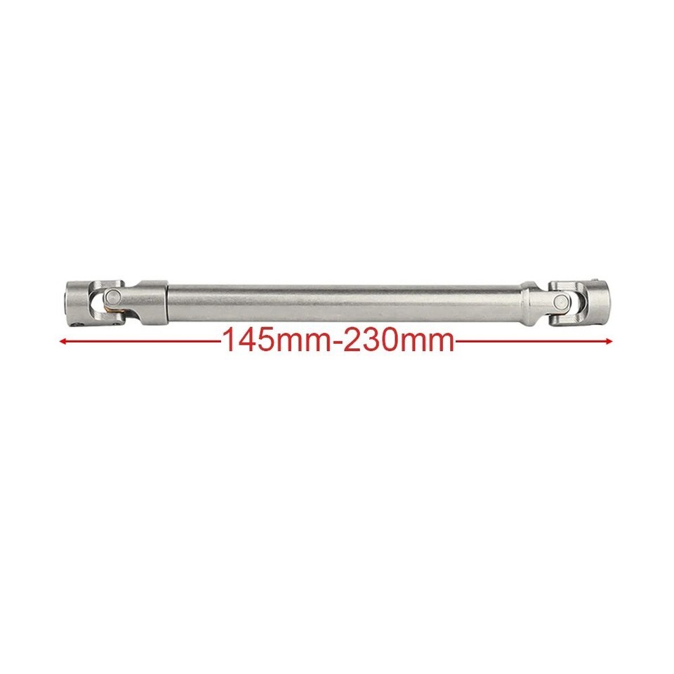 2pcs Stainless Steel Drive Shaft Universal Joint Driveshaft For 1/18