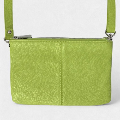 THIRTY-ONE Jewell Lime-Green Pebbled Crossbody Bag Street-Style Purse NEW - Picture 2 of 11