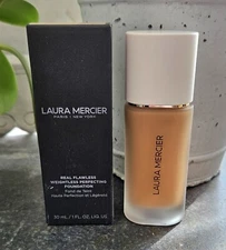 Laura Mercier 4C1 PRALINE Real Flawless Weightless Perfecting Foundation 1 Fl oz