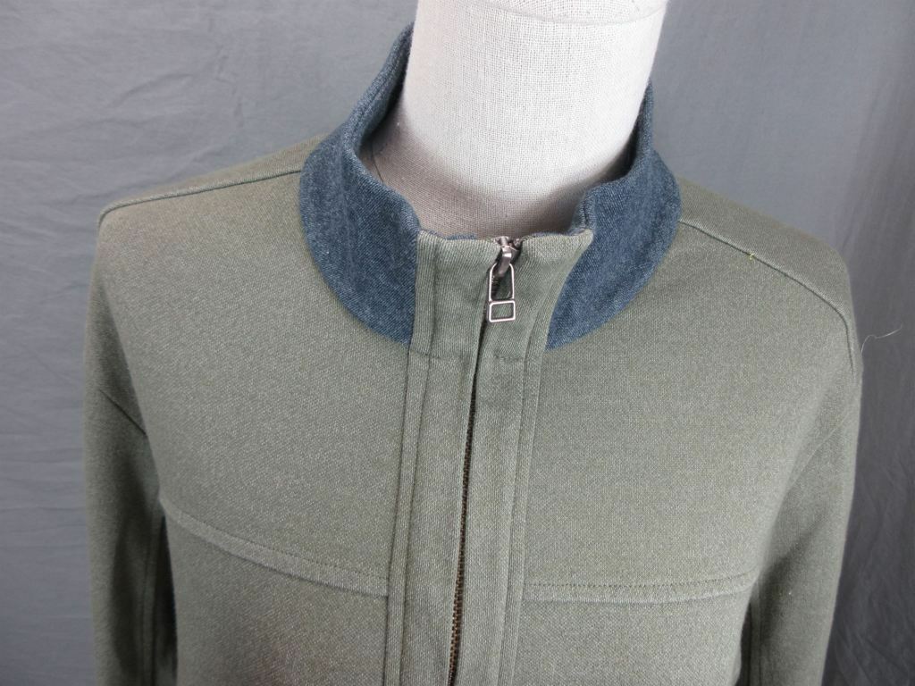 REI SIZE L MENS KHAKI ATHLETIC FULL ZIP COTTON NYLON OUTDOOR REI SIZE L MENS KHAKI ATHLETIC FULL ZIP COTTON NYLON OUTDOOR