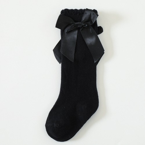 Kniestrümpfe Für Babys Mädchen Kleinkinder Schleife Taufe Schulsocken 0–3 > - Photo 18/18