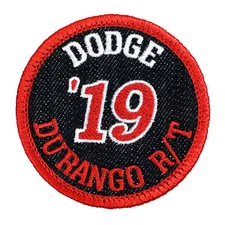 2019 Dodge Durango R/T Embroidered Patch Black/Red Iron-On Sew-On Hat Backpack