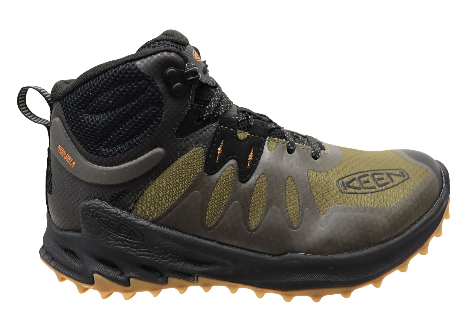 Keen Mens Zionic Mid Waterproof Hiking Boots with Mesh Comfort