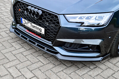 Sonderaktion Frontspoilerlippe V2 mit Wings aus ABS Audi A4 S4 B9 S-Line