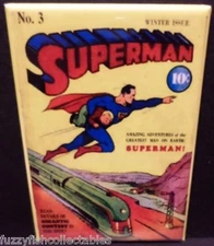 Superman #3 Vintage Comic Cover 2" x 3" Refrigerator or Locker MAGNET