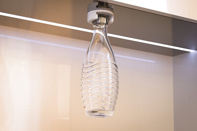 1x Halter SodaStream Glasflaschen Crystal Glas Aufhänger Flaschenhalter