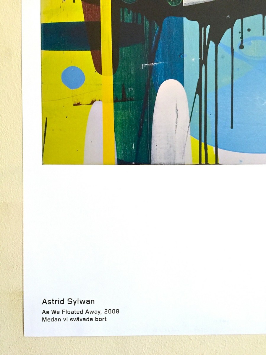 ASTRID SYLWAN ABSTRACT LITHO PRINT SWEDEN MUSEUM POSTER 