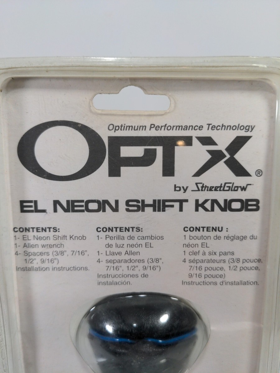 OPTX El Neon Shift Knob Neo Blue OPELGKNB Street Glow new