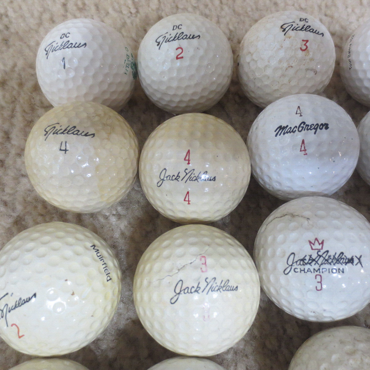 Vintage Signature Golf Ball Jack Nicklaus Lot(36) All Different | eBay