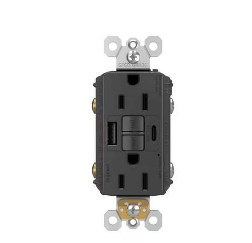 Legrand radiant 15 Amp 125 Volts Antiviolable Autotest GFCI Duplex Outlet - Photo 1 sur 8