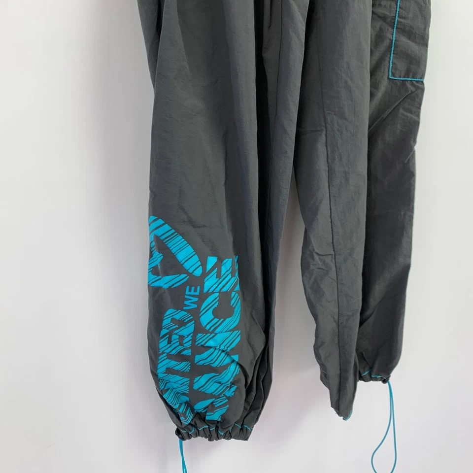 Pantalones de entrenamiento Zumba cintura alta gris azul United We Dance Augie's XXL 2X Foto 3 de 4