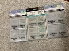 3 Sets Of Cuttlebug Embossing Folders New Dogs, Animals, & Flowers 
