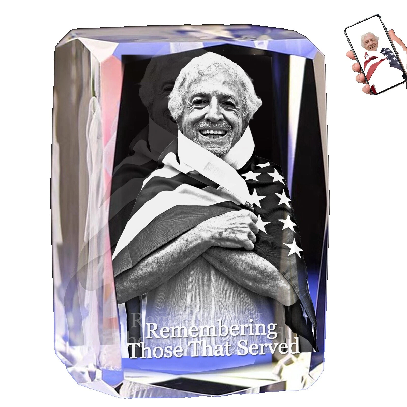 Marcos para fotos patriótico de vidrio