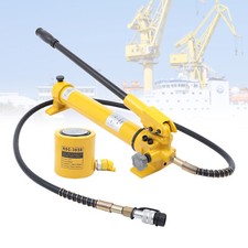 50mm Stroke 30 Ton Hollow Ram Hydraulic Cylinder Jack Single Acting+Hand Pump