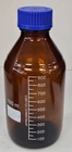 NEW Amber brown Lab glass reagent bottle with autoclave cap 1000 ml
