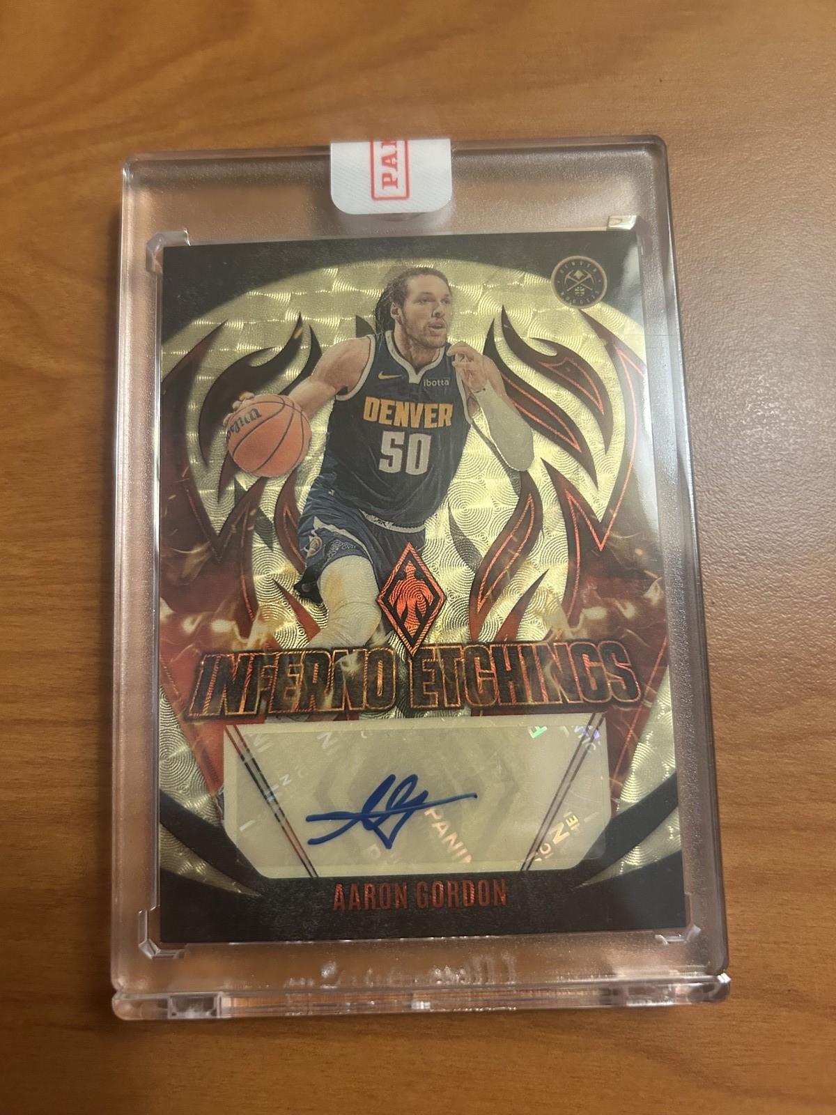 Aaron Gordon 1/1 Auto 2023-24 Panini Phoenix Inferno Eights one of one nuggets