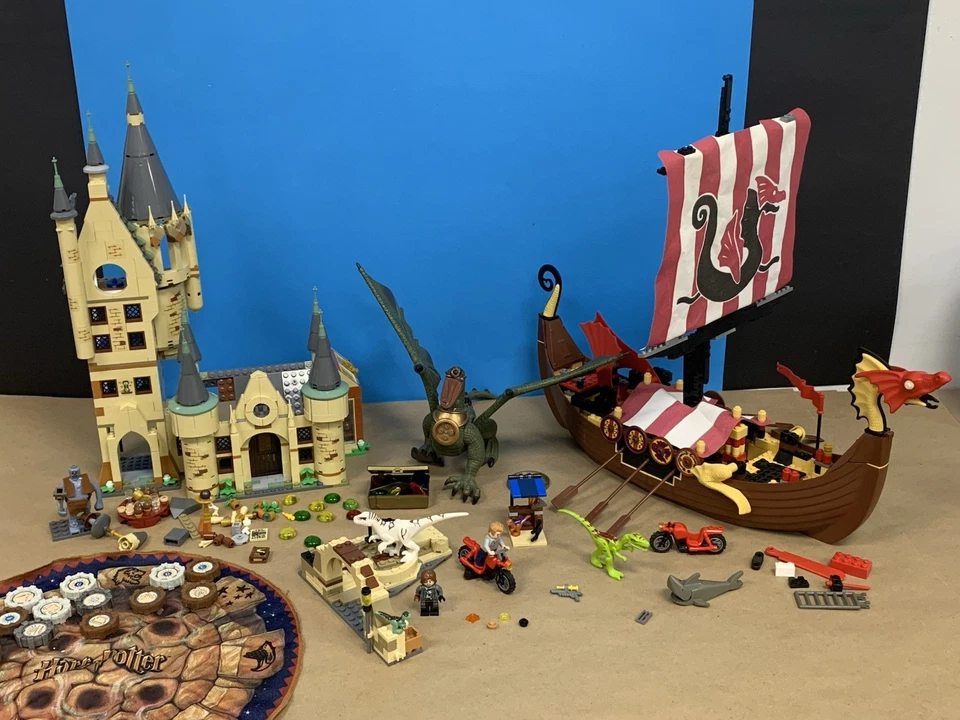Смешанный Лот Lego Гарри Поттер Замок Парк Юрского периода Ритвик Корабль Викингов Блоки Фигурки - Изображение 2 из 4